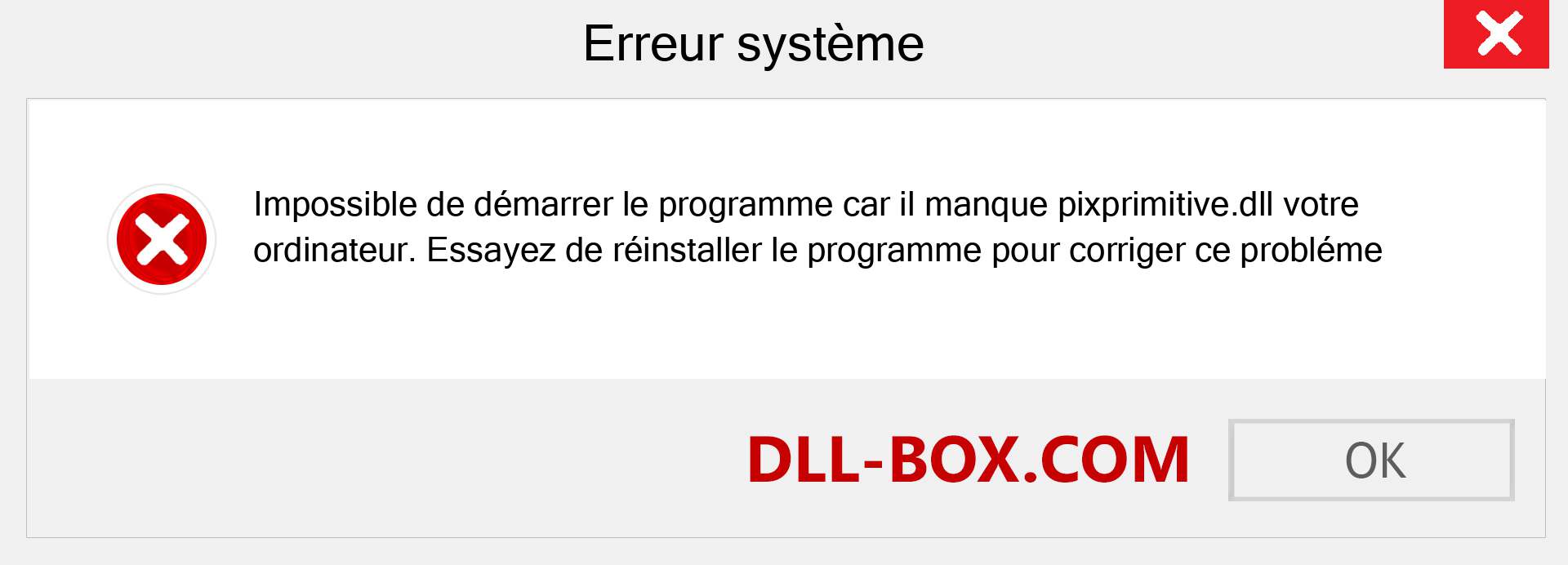 Le fichier pixprimitive.dll est manquant ?. Télécharger pour Windows 7, 8, 10 - Correction de l'erreur manquante pixprimitive dll sur Windows, photos, images